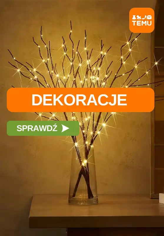 Temu - gazetka promocyjna Dekoracje wnętrz od piątku 07.11 