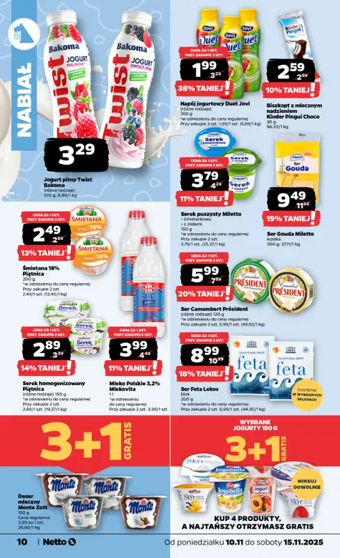 Netto - gazetka promocyjna Gazetka Spożywcza od poniedziałku 10.11 do soboty 15.11 - strona 10