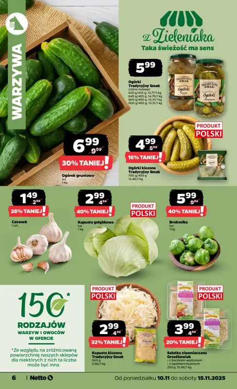 Netto - gazetka promocyjna Gazetka Spożywcza od poniedziałku 10.11 do soboty 15.11 - strona 6