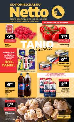 Netto - gazetka promocyjna Gazetka Spożywcza od poniedziałku 10.11 do soboty 15.11