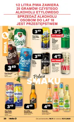 Netto - gazetka promocyjna Gazetka Spożywcza od poniedziałku 10.11 do soboty 15.11 - strona 20