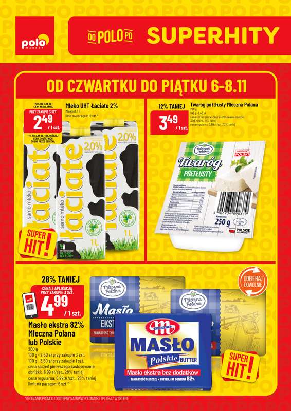POLOmarket - gazetka promocyjna Super Hity na weekend od czwartku 06.11 do poniedziałku 10.11