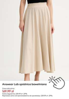 Answear Lab spódnica bawełniana