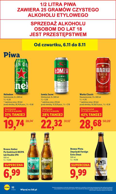Lidl - gazetka promocyjna Oferta od czwartku od czwartku 06.11 do soboty 08.11 - strona 58