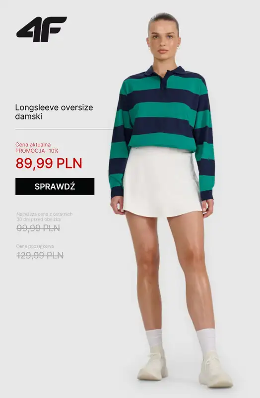 4F - gazetka promocyjna Wyprzedaż: produkty do 100 zł! od czwartku 06.11  - strona 4
