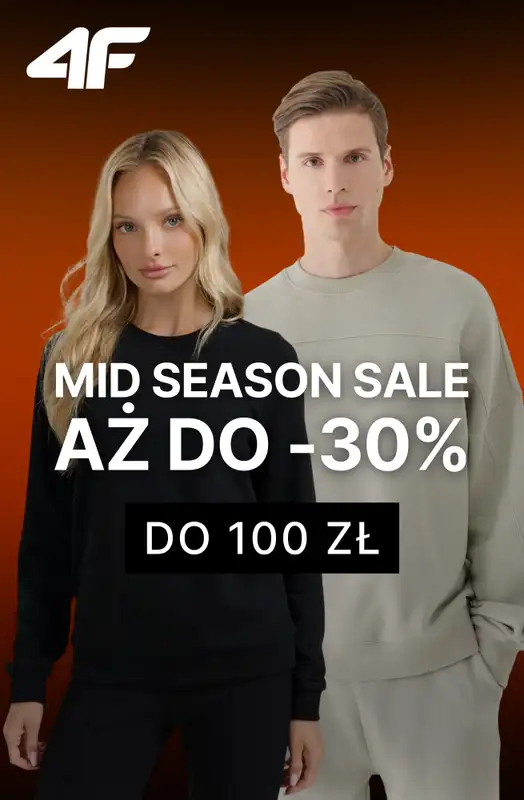 4F - gazetka promocyjna Wyprzedaż: produkty do 100 zł! od czwartku 06.11 