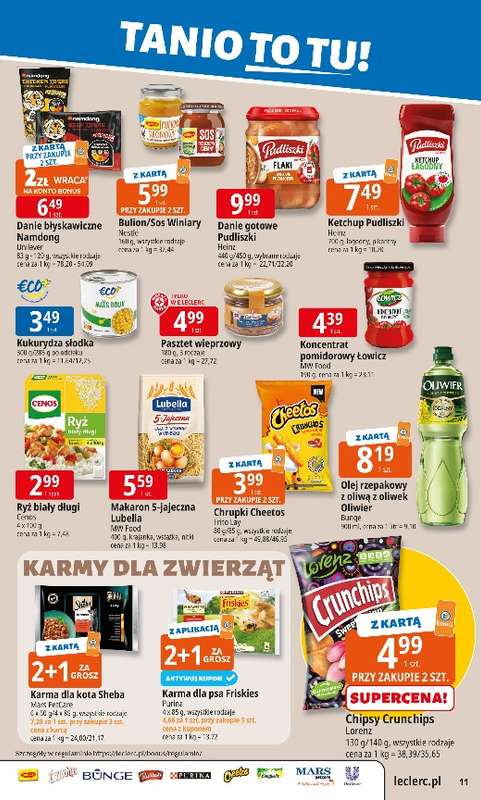 Leclerc - gazetka promocyjna Oferta E.Leclerc | Tanio to tu! od poniedziałku 10.11 do poniedziałku 17.11 - strona 11