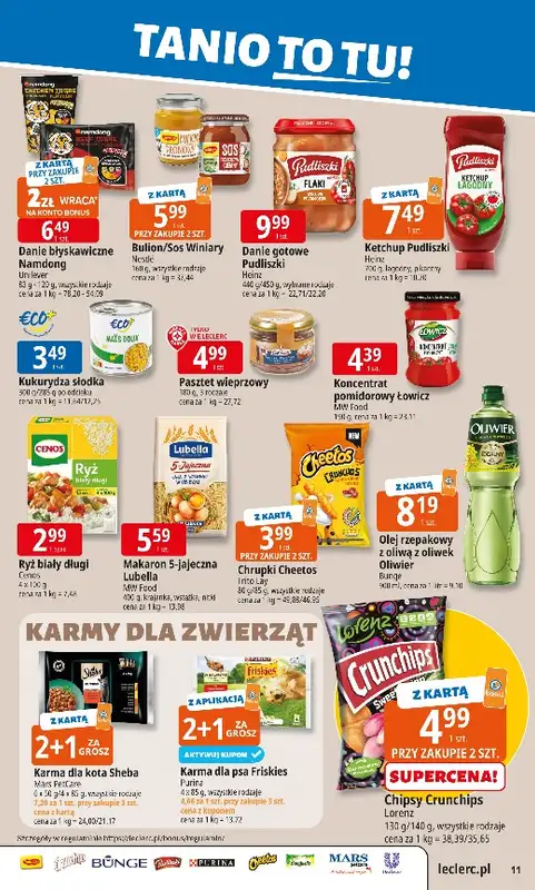 Leclerc - gazetka promocyjna Oferta E.Leclerc | Tanio to tu! od poniedziałku 10.11 do poniedziałku 17.11 - strona 11