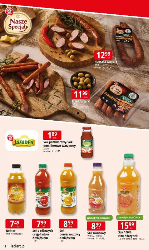 Leclerc - gazetka promocyjna Oferta E.Leclerc | Tanio to tu! od poniedziałku 10.11 do poniedziałku 17.11 - strona 12