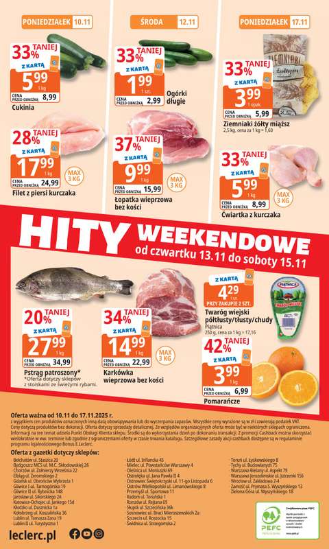 Leclerc - gazetka promocyjna Oferta E.Leclerc | Tanio to tu! od poniedziałku 10.11 do poniedziałku 17.11 - strona 20
