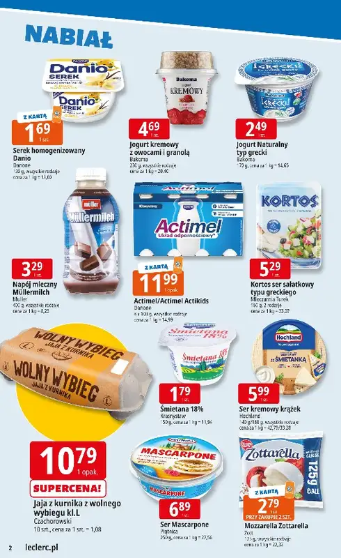 Leclerc - gazetka promocyjna Oferta E.Leclerc | Tanio to tu!   - strona 2