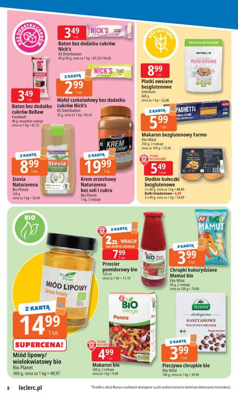 Leclerc - gazetka promocyjna Oferta E.Leclerc | Tanio to tu! od poniedziałku 10.11 do poniedziałku 17.11 - strona 8