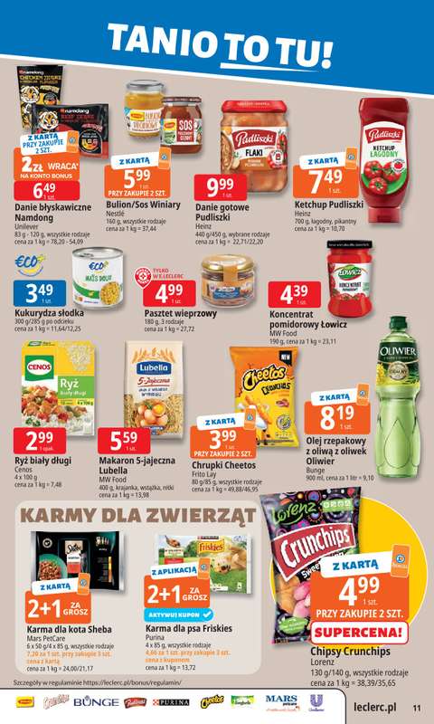 Leclerc - gazetka promocyjna Oferta E.Leclerc | Tanio to tu! od poniedziałku 10.11 do poniedziałku 17.11 - strona 11
