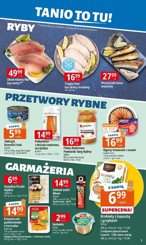 Leclerc - gazetka promocyjna Oferta E.Leclerc | Tanio to tu! od poniedziałku 10.11 do poniedziałku 17.11 - strona 5