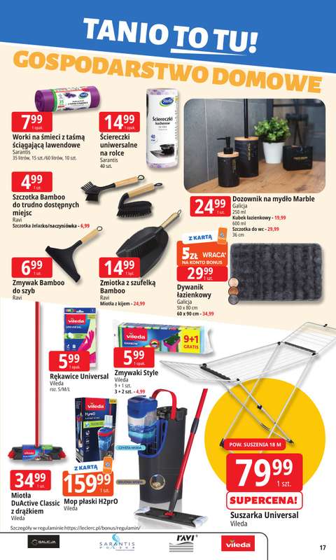 Leclerc - gazetka promocyjna Oferta E.Leclerc | Tanio to tu! od poniedziałku 10.11 do poniedziałku 17.11 - strona 17