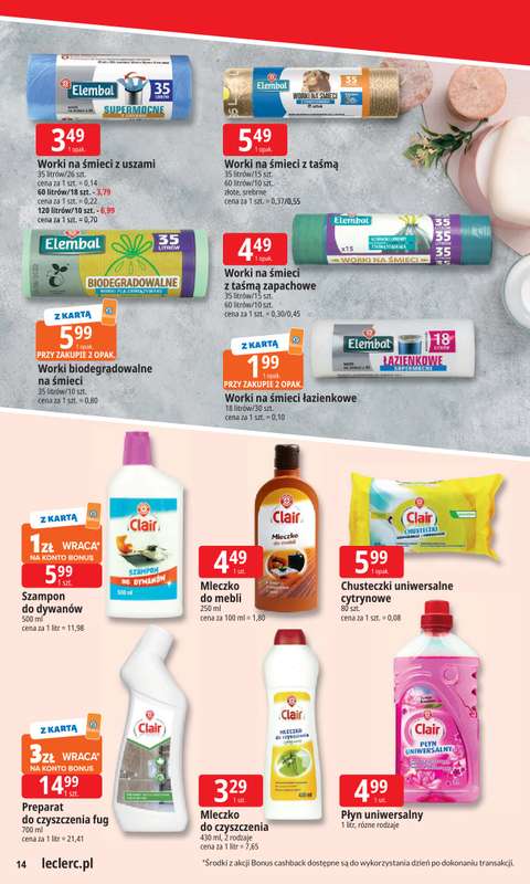 Leclerc - gazetka promocyjna Oferta E.Leclerc | Tanio to tu! od poniedziałku 10.11 do poniedziałku 17.11 - strona 14