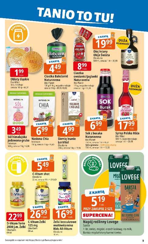 Leclerc - gazetka promocyjna Oferta E.Leclerc | Tanio to tu! od poniedziałku 10.11 do poniedziałku 17.11 - strona 9