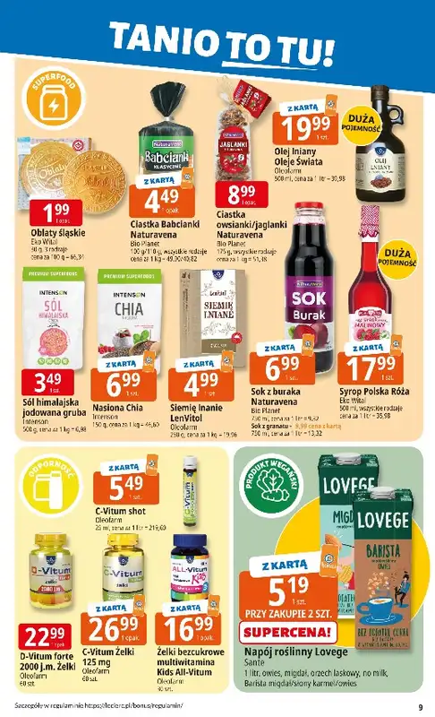 Leclerc - gazetka promocyjna Oferta E.Leclerc | Tanio to tu! od poniedziałku 10.11 do poniedziałku 17.11 - strona 9