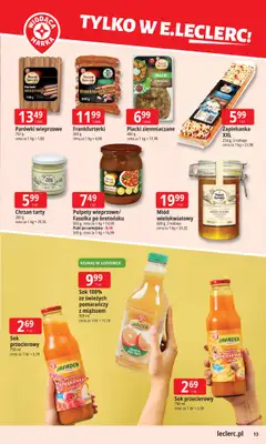 Leclerc - gazetka promocyjna Oferta E.Leclerc | Tanio to tu! od poniedziałku 10.11 do poniedziałku 17.11 - strona 13