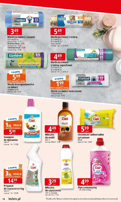 Leclerc - gazetka promocyjna Oferta E.Leclerc | Tanio to tu! od poniedziałku 10.11 do poniedziałku 17.11 - strona 14