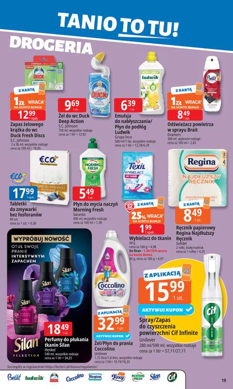 Leclerc - gazetka promocyjna Oferta E.Leclerc | Tanio to tu! od poniedziałku 10.11 do poniedziałku 17.11 - strona 19