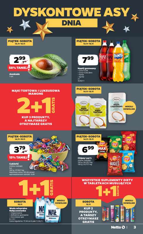 Netto - gazetka promocyjna Gazetka Spożywcza od czwartku 13.11 do soboty 15.11 - strona 3