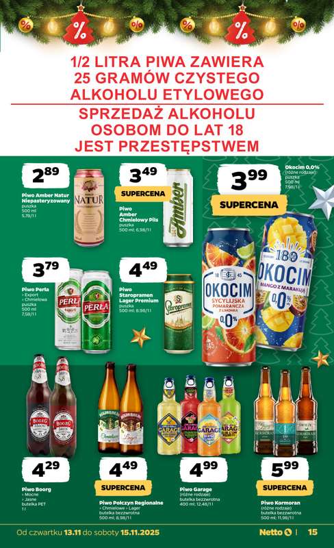 Netto - gazetka promocyjna Gazetka Spożywcza od czwartku 13.11 do soboty 15.11 - strona 15