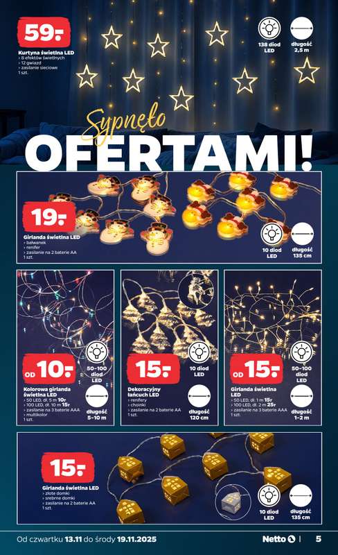 Netto - gazetka promocyjna Gazetka Non Food  do środy 19.11 - strona 5