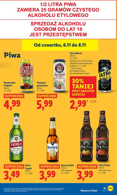 Lidl - gazetka promocyjna Oferta od czwartku od czwartku 06.11 do soboty 08.11 - strona 57