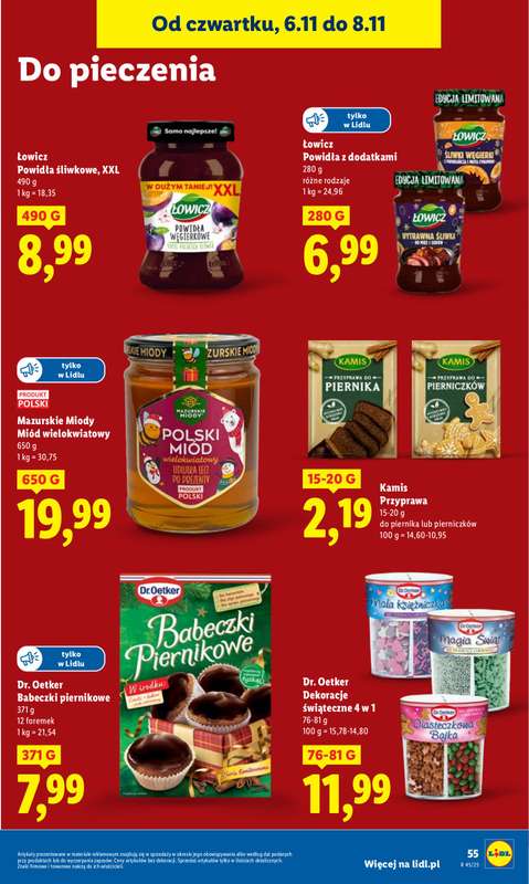 Lidl - gazetka promocyjna Oferta od czwartku od czwartku 06.11 do soboty 08.11 - strona 61