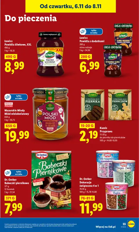 Lidl - gazetka promocyjna Oferta od czwartku od czwartku 06.11 do soboty 08.11 - strona 61