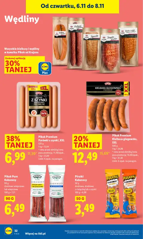 Lidl - gazetka promocyjna Oferta od czwartku od czwartku 06.11 do soboty 08.11 - strona 32