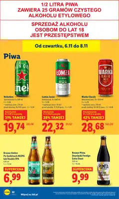Lidl - gazetka promocyjna Oferta od czwartku od czwartku 06.11 do soboty 08.11 - strona 58