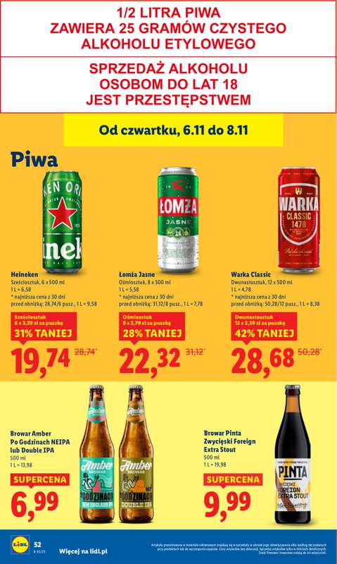 Lidl - gazetka promocyjna Oferta od czwartku od czwartku 06.11 do soboty 08.11 - strona 58