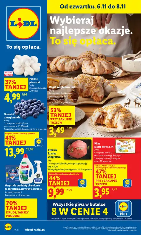 Lidl - gazetka promocyjna Oferta od czwartku od czwartku 06.11 do soboty 08.11