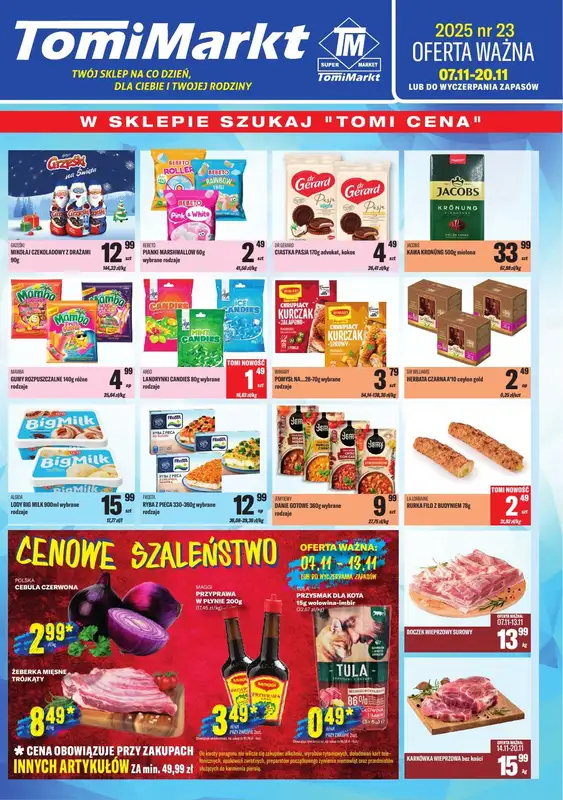 Tomi Markt - gazetka promocyjna Gazetka od piątku 07.11 do czwartku 20.11