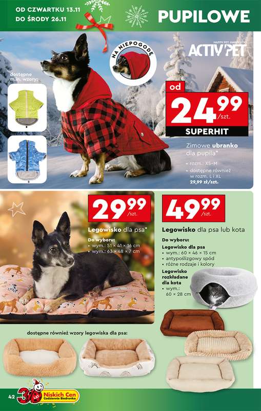Biedronka - gazetka promocyjna Okazje tygodnia od 10.11 od poniedziałku 10.11 do środy 26.11 - strona 44