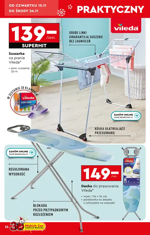 Biedronka - gazetka promocyjna Okazje tygodnia od 10.11 od poniedziałku 10.11 do środy 26.11 - strona 34