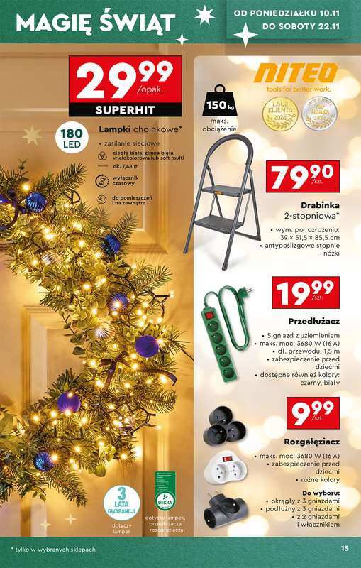 Biedronka - gazetka promocyjna Okazje tygodnia od 10.11 od poniedziałku 10.11 do środy 26.11 - strona 17