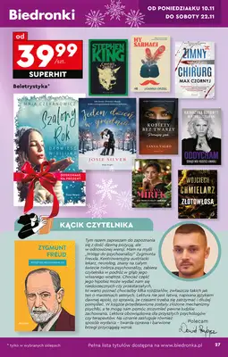 Biedronka - gazetka promocyjna Okazje tygodnia od 10.11 od poniedziałku 10.11 do środy 26.11 - strona 29