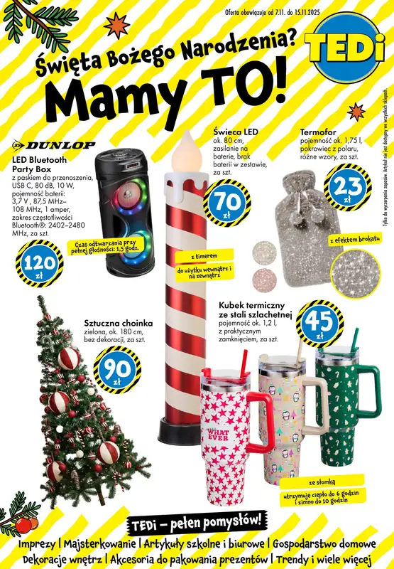 Tedi - gazetka promocyjna Gazetka od piątku 07.11 do soboty 15.11