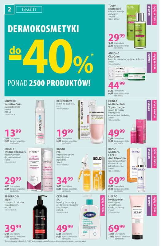 Hebe - gazetka promocyjna Gazetka od piątku 07.11 do niedzieli 23.11 - strona 2