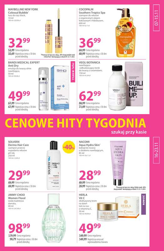 Hebe - gazetka promocyjna Gazetka od piątku 07.11 do niedzieli 23.11 - strona 7