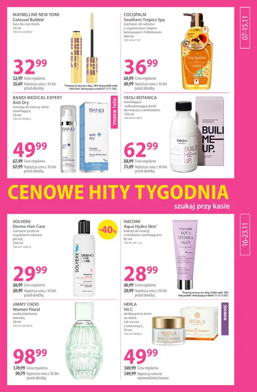 Hebe - gazetka promocyjna Gazetka od piątku 07.11 do niedzieli 23.11 - strona 7