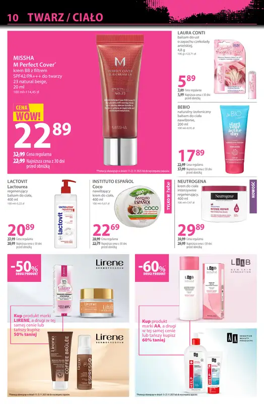 Hebe - gazetka promocyjna Gazetka od piątku 07.11 do niedzieli 23.11 - strona 10