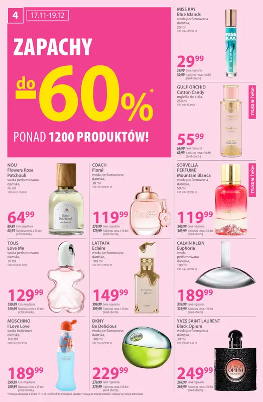 Hebe - gazetka promocyjna Gazetka od piątku 07.11 do niedzieli 23.11 - strona 4