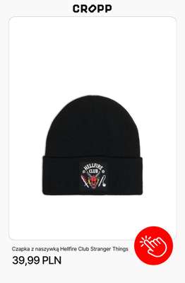 Czapka z naszywką Hellfire Club Stranger Things