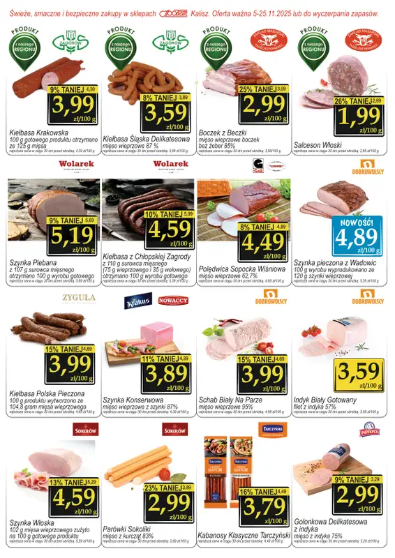 Społem - Blisko i Korzystnie - gazetka promocyjna Gazetka PSS Kalisz od piątku 07.11 do wtorku 25.11 - strona 2