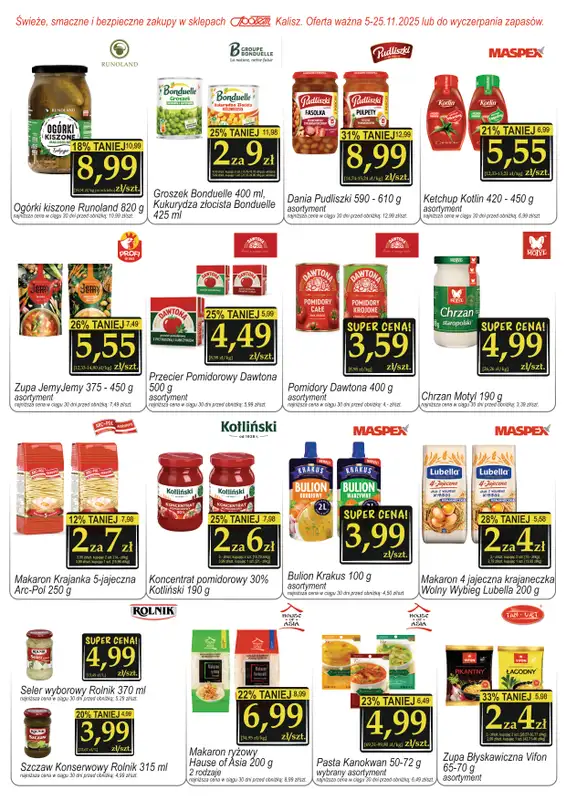 Społem - Blisko i Korzystnie - gazetka promocyjna Gazetka PSS Kalisz od piątku 07.11 do wtorku 25.11 - strona 6