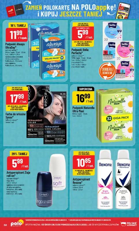 POLOmarket - gazetka promocyjna Gazetka od środy 05.11 do poniedziałku 10.11 - strona 58